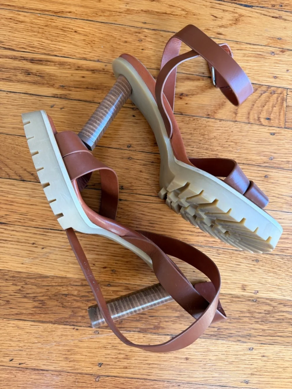 Irina Shayk x Tamara Mellon Leather Sandals